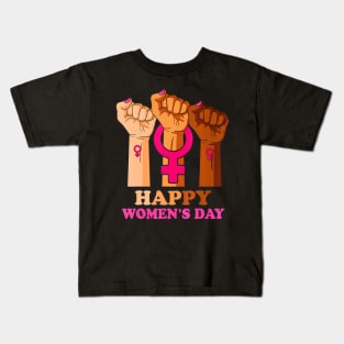 International Womens Day Happy Womens Day 8 March Womens Kids T-Shirt